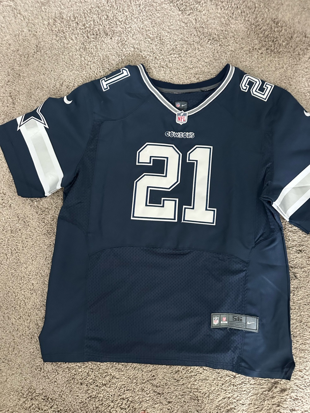 Nike Navy Dallas Cowboys Men #21 Elliott Football Jersey